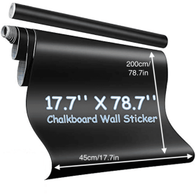 1pc Chalkboard Wall Sticker, Wall Decal, Blackboard Wallpaper, Large Chalkboard Contact Paper Roll