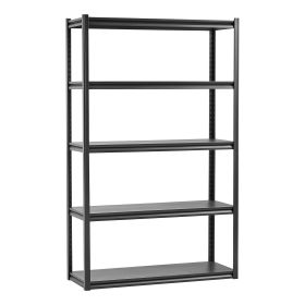 VEVOR Storage Shelves, 3000 lbs, 5 Tier Garage Storage Shelving, 18" D x 48" W x 78" H Adjustable Metal Shelves for Garage Shelves Utility Rack S